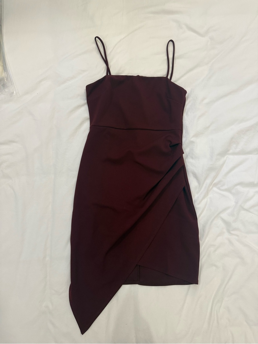 Maroon body con dress size medium